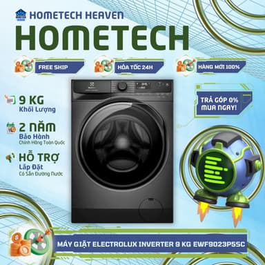So sánh giá [GIAO LẮP MIỄN PHÍ] EWF9023P5SC - Máy giặt Electrolux UltimateCare 500 Inverter 9 kg EWF9023P5SC - Hàng Chính Hãng rẻ nhất?