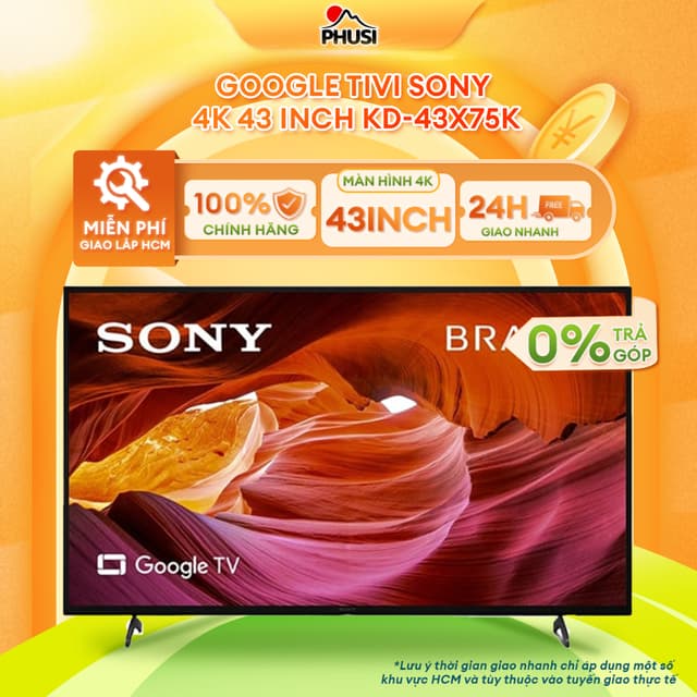 [MIỄN PHÍ GIAO LẮP] K-43S25VM2/ KD-43X75K Google Tivi Sony 4K 43 inch Bảo Hành Chính Hãng - Ảnh 7