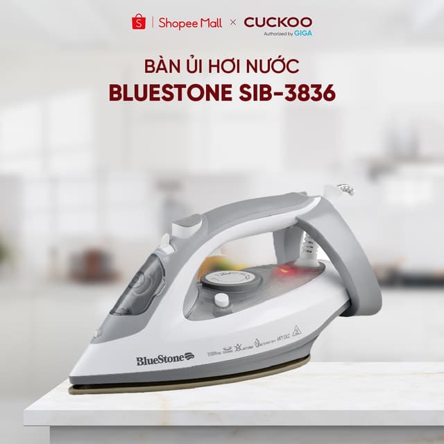 Bàn Ủi Hơi Nước BlueStone SIB-3836 0.32 Lít - Công suất 2600-3100W - Tự làm sạch - chống đóng cặn - Tự động ngắt điện - Ảnh 11