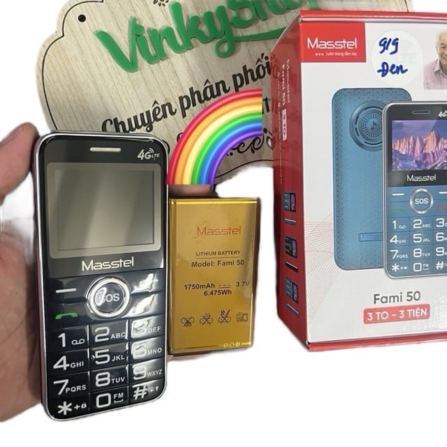 Điện thoại 4G Masstel Fami 50 4G đen,loa to chữ lớn cho người già FM ko cần tai nghe - Bảo hành 12 tháng - Ảnh 9