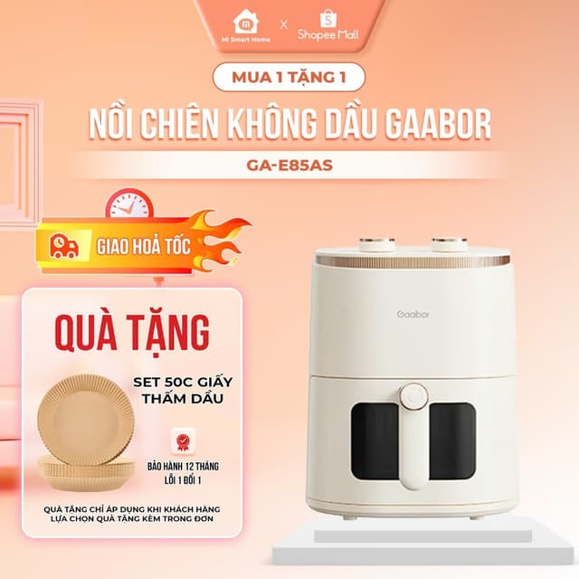 Nồi chiên không dầu Gaabor AF-45M01A dung tích 5 lít công suất 1350W dòng cơ và cảm ứng - Ảnh 9