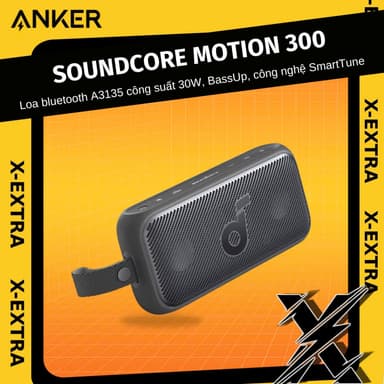 So sánh giá Loa di động không dây Soundcore Motion 300 A3135 công suất 30W A3135 với BassUp, Bluetooth với công nghệ SmartTune rẻ nhất?