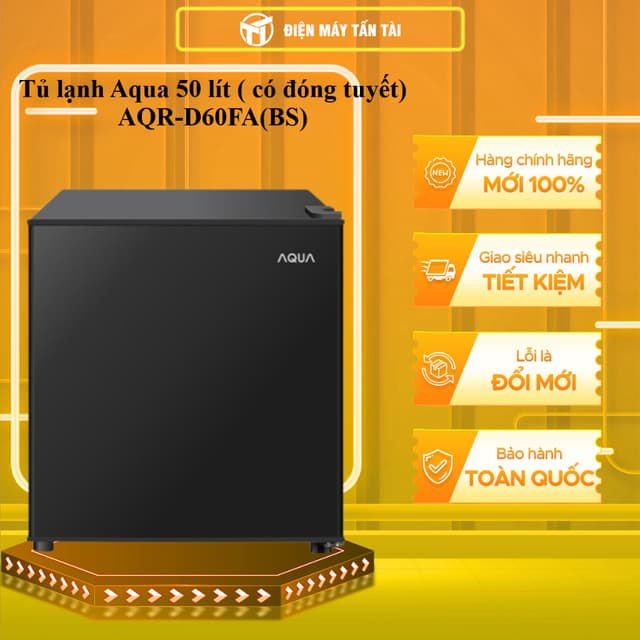 AQR-D60FA(BS) - Tủ lạnh Aqua 50 lít ( có đóng tuyết) AQR-D60FA(BS) - GIAO TOÀN QUỐC - Ảnh 5