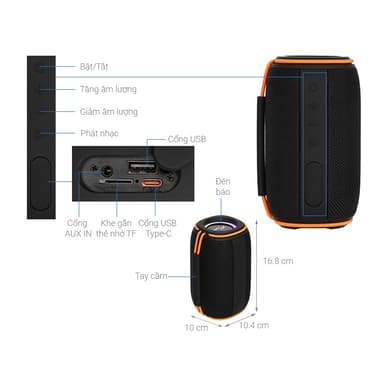 So sánh giá [SHIP HỎA TỐC] Loa Bluetooth Rezo Play Công Suất 15W Gắn Thẻ Nhớ + USB + Cổng AUX IN Âm Thanh Nghe Lớn To Rõ BH 12 Tháng rẻ nhất?