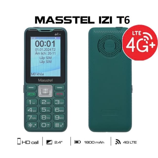 Điện Thoại 4G Masstel izi T6 4G Màn hình 2.4inch có chức năng ghi âm cuộc gọi - Hàng chính hãng - Ảnh 10