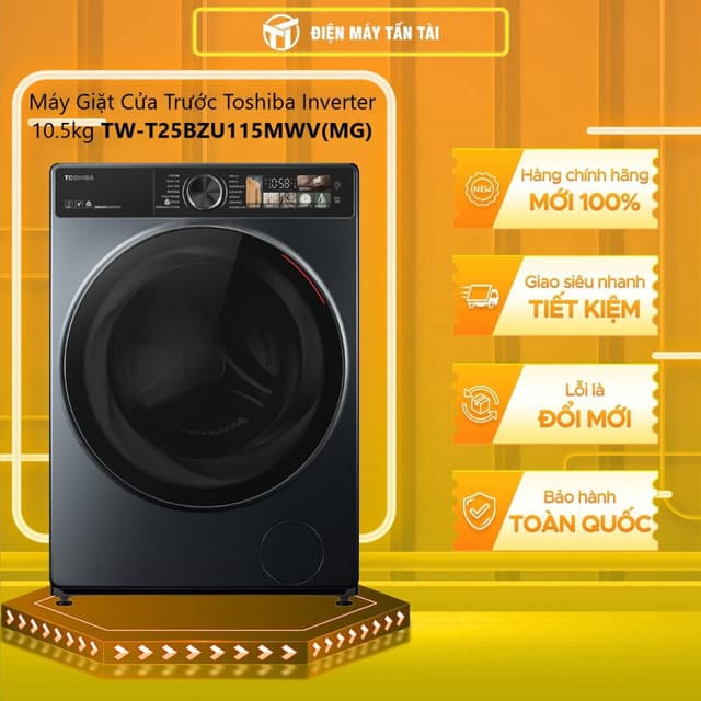 TW-T25BZU115MWV(MG) - Máy Giặt Toshiba Inverter 10.5 kg TW-T25BZU115MWV(MG) - GIAO TOÀNN QUỐC - Ảnh 9