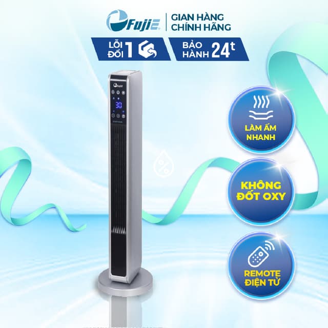 Quạt sưởi gốm Ceramic để sàn FujiE CH-2200 Máy sưởi ấm đứng không khô da - Bảo hành toàn quốc - Ảnh 6