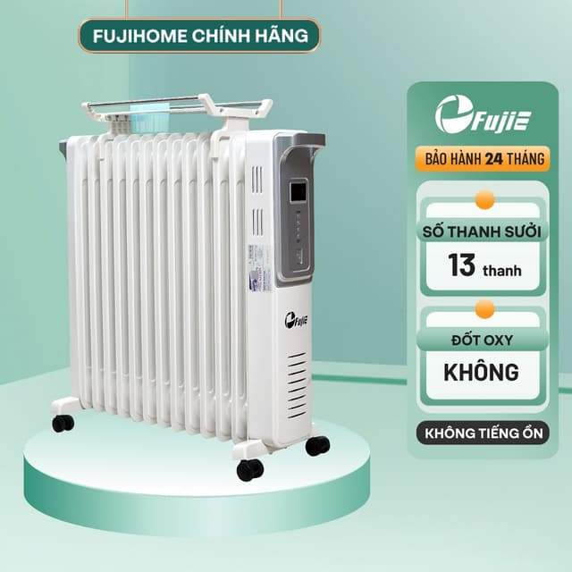 Máy sưởi dầu nhập khẩu FujiE OFR4413 Máy sưởi ấm 13 thanh sưởi - Không khô da - Tự ngắt khi đủ nhiệt - Ảnh 10