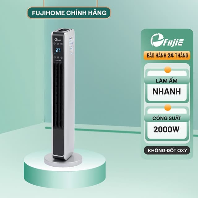 Quạt sưởi gốm Ceramic để sàn FujiE CH-2200 Máy sưởi ấm đứng không khô da - Bảo hành toàn quốc - Ảnh 8