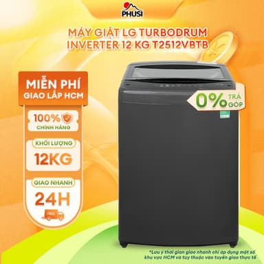 So sánh giá T2512VBTB Máy giặt LG TurboDrum Inverter 12 kg T2512VBTB [GIAO LẮP MIỄN PHÍ HCM] rẻ nhất?