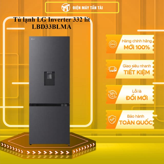 LBD33BLMA - Tủ lạnh LG Inverter 332 lít LBD33BLMA - HÀNG CHÍNH HÃNG - Ảnh 12