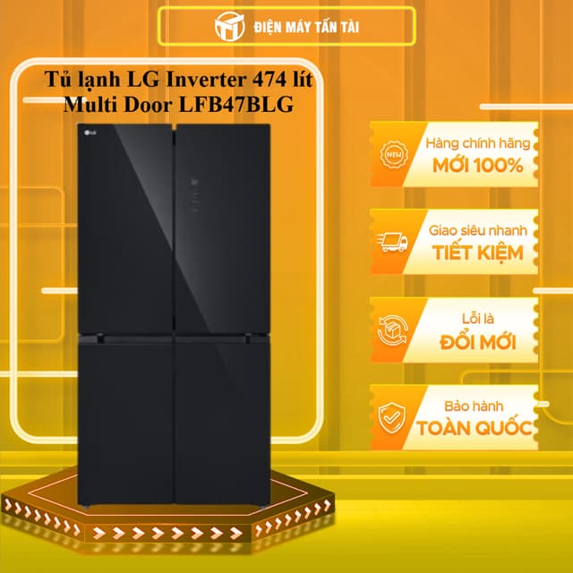 LFB47BLG - Tủ lạnh LG Inverter 474 lít Multi Door LFB47BLG - HÀNG CHÍNH HÃNG - Ảnh 4