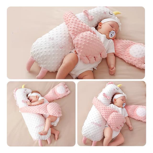 GỐI ÔM CHỐNG GIẬT MÌNH CHO BÉ SƠ SINH KHI NGỦ , GIÚP BÉ NGỦ NGON NGỦ SÂU GIẤC , CÓ CHẾ ĐỘ RU NGỦ - Ảnh 12