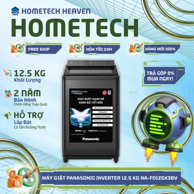 So sánh giá [GIAO LẮP MIỄN PHÍ] NA-FD125X3BV - Máy giặt Panasonic Inverter 12.5 kg NA-FD125X3BV - Hàng Chính Hãng, Mới 100% rẻ nhất?
