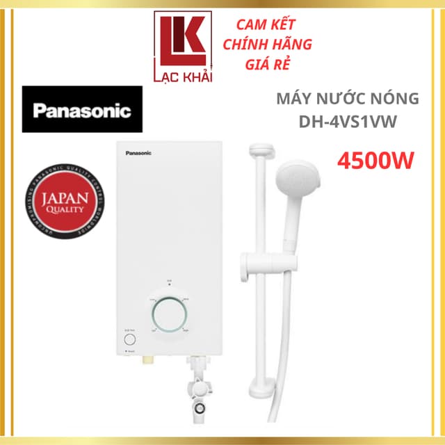 Máy nước nóng trực tiếp Panasonic 4500W DH-4VS1VW / DH-4VP1VW (có bơm) - Hàng chính hãng - Ảnh 2
