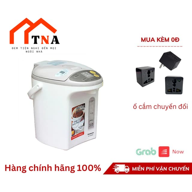 [Thái Lan] Bình thủy điện Panasonic NC- EG3000CSY/ NC-EG4000CSY  3 lít/4 lít (Trắng) - Hàng chính hãng - Ảnh 5