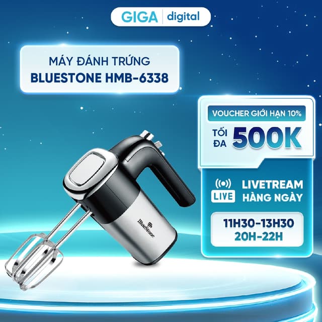 Máy đánh trứng BlueStone HMB-6338 - Công suất 400W - Ảnh 8