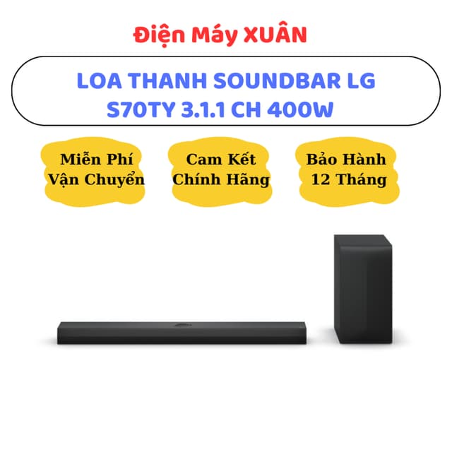 BỘ LOA THANH SOUNDBAR LG S70TY 400W MẪU 2025 - HÀNG CHÍNH HÃNG, BẢO HÀNH 12 THÁNG - Ảnh 5