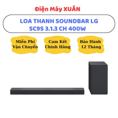 So sánh giá BỘ LOA THANH SOUNDBAR LG SC9S 400W 3.1.3 CH - HÀNG CHÍNH HÃNG, BẢO HÀNH 12 THÁNG rẻ nhất?
