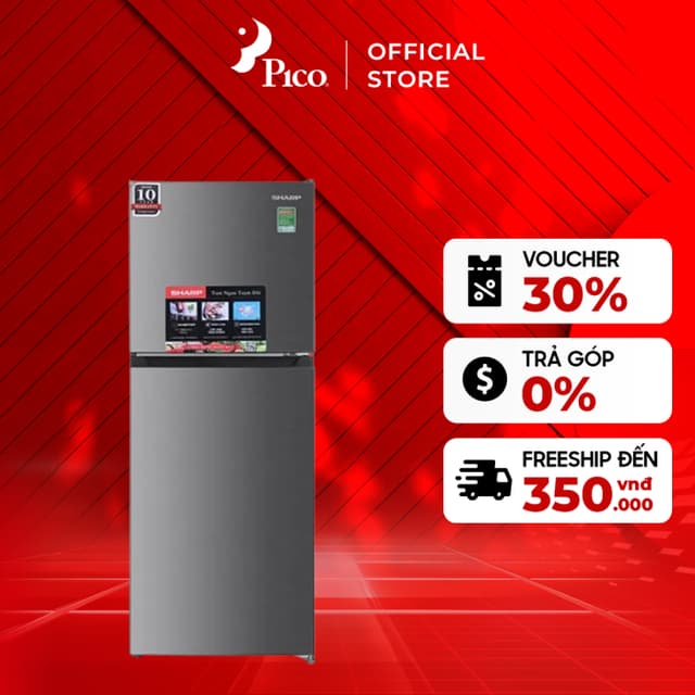 [Shopee - Lắp đặt 0Đ HN HCM] Tủ lạnh Sharp Inverter 181 lít SJ-X198V-SL - Mới 2024 - Ảnh 2