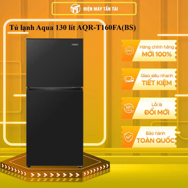 AQR-T160FA(BS) - Tủ lạnh Aqua 130 lít AQR-T150FA(BS)/AQR-T160FA(BS) - GIAO TOÀN QUỐC - Ảnh 2