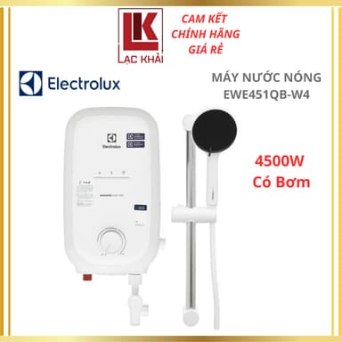 So sánh giá Máy nước nóng trực tiếp có bơm Electrolux 4500W EWE451QB-W4 - Hàng chính hãng rẻ nhất?