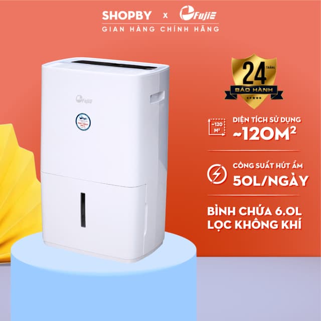 Máy hút ẩm công nghiệp 50L/ngày FujiE HM-650EC - Bảo hành 24 tháng - Ảnh 2