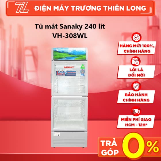 VH-308WL - Tủ Mát Sanaky 240 Lít 308WL [FREESHIP HCM] - Ảnh 3