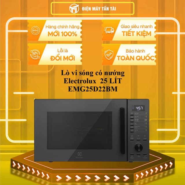EMG25D22BM - Lò vi sóng có nướng Electrolux  25 LÍT EMG25D22BM - GIAO TOÀN QUỐC - Ảnh 10