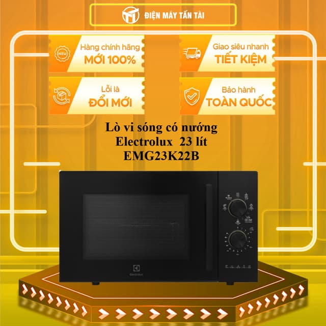 EMG23K22B - Lò vi sóng có nướng Electrolux  23 lít EMG23K22B - GIAO TOÀN QUỐC - Ảnh 5