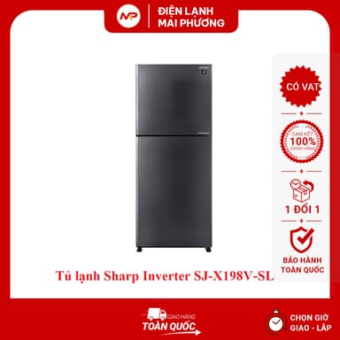 So sánh giá Tủ lạnh Sharp Inverter 181 lít SJ-X198V-SL - (Bảo hành 24 tháng toàn quốc) rẻ nhất?