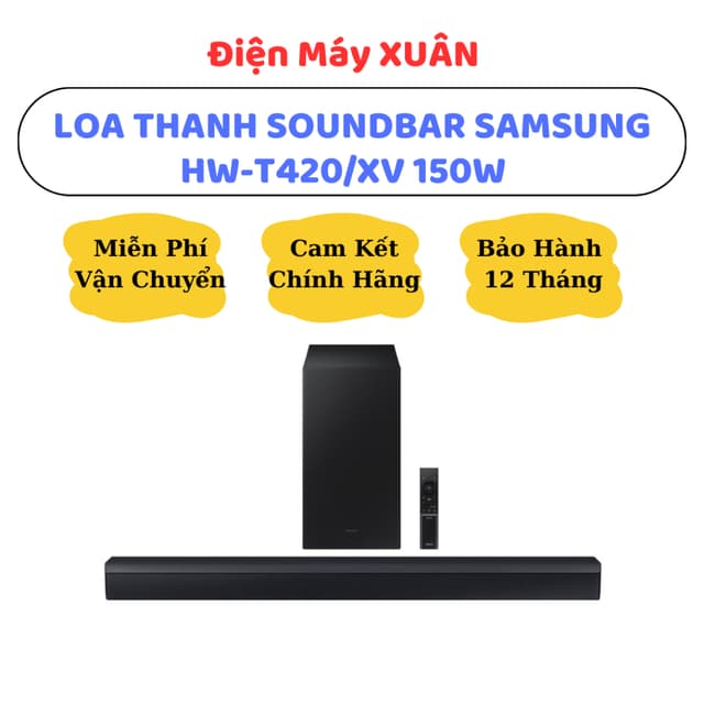 BỘ LOA THANH SOUNDBAR SAMSUNG HW-T420 150W - HÀNG CHÍNH HÃNG, BẢO HÀNH 12 THÁNG - Ảnh 8