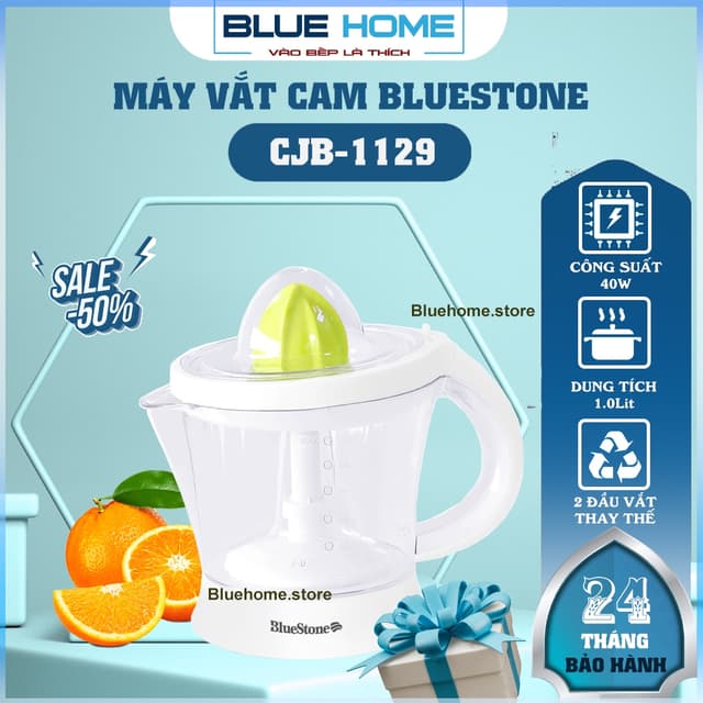Máy Vắt Cam BlueStone CJB-1129, 40w - 1.0Lit, Tự Động Đảo Chiều Vắt, Hàng Chính Hãng - Ảnh 7