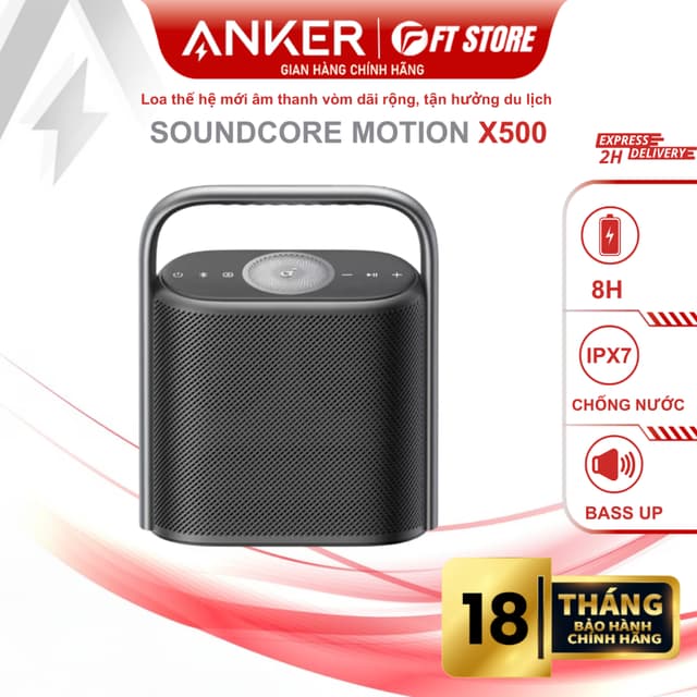 Loa Bluetooth Anker Soundcore Motion X500 A3131 –  Wireless Hi-Res 3 kênh, Sử dụng lên đến 8H - Ảnh 5
