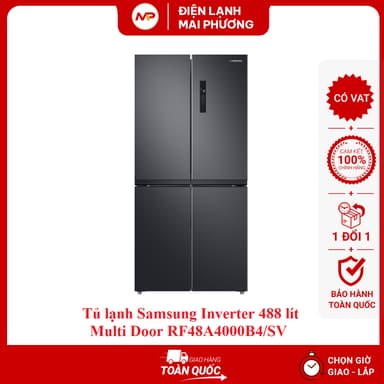 So sánh giá Tủ lạnh Samsung Inverter 488 lít Multi Door RF48A4000B4/SV rẻ nhất?