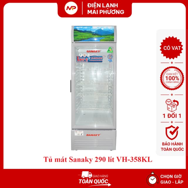 Tủ mát Sanaky 290 lít TM.VH358KL - Bảo hành toàn quốc 24 tháng tại nhà - Ảnh 7