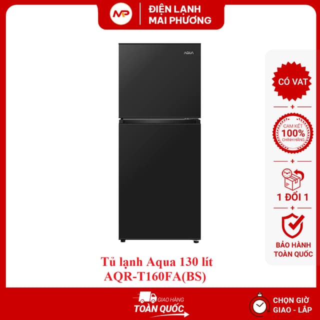 Tủ lạnh Aqua 130 lít AQR-T160FA(BS) - (Bảo hành 24 tháng) - Ảnh 6