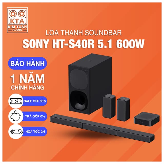 [FREE SHIP TOÀN QUỐC]Bộ loa thanh Sony HT-S40R 600W - Hàng chính hãng - Bảo hành 12 tháng - Ảnh 6