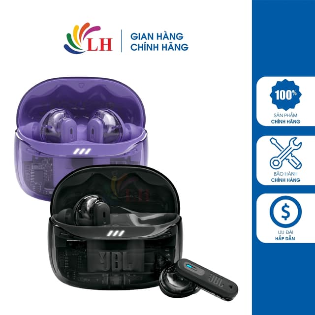 Tai nghe Bluetooth True Wireless JBL Tune Beam 2 Ghost - Hàng chính hãng - Ảnh 12