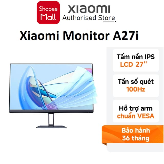Màn hình máy tính Xiaomi A27i 27 inch FHD/IPS/100Hz/6ms/HDMI ( ELA5345EU ) - Hàng chính hãng - Ảnh 12