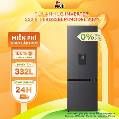 So sánh giá LBD33BLM Tủ lạnh LG Inverter 332 lít LBD33BLM Model 2024 [Miễn phí giao lắp nội thành HCM] rẻ nhất?