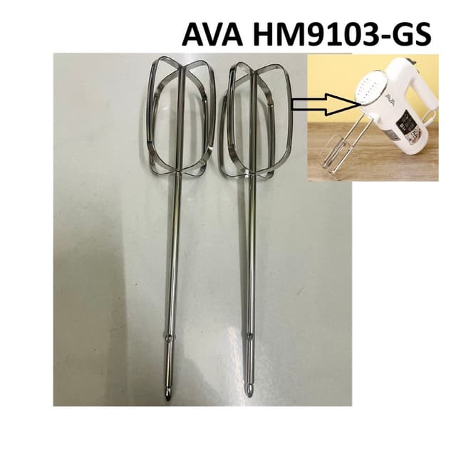 Que Đánh Trứng Sơ Cua máy AVA HM9103-GS Bộ 2 que Phụ Kiện Máy Đánh Trứng AVA - Ảnh 1