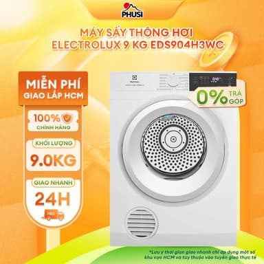 So sánh giá EDS904H3WC Máy sấy thông hơi Electrolux UltimateCare 9 kg EDS904H3WC [MIỄN PHÍ GIAO LẮP HCM] rẻ nhất?