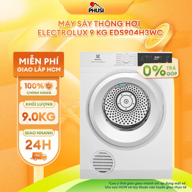 EDS904H3WC Máy sấy thông hơi Electrolux UltimateCare 9 kg EDS904H3WC [MIỄN PHÍ GIAO LẮP HCM] - Ảnh 6