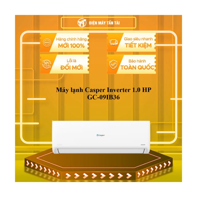 GC-09IB36 - Máy lạnh Casper Inverter 1.0 HP GC-09IB36 - HÀNG CHÍNH HÃNG - GIAO TOÀN QUỐC - Ảnh 7