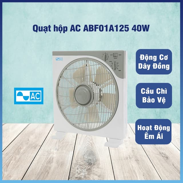 Quạt hộp AC 5 cánh ABF01A125 40W trưng bày 99% - Ảnh 12