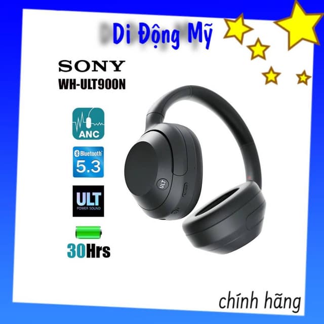 Sony ULT900, Tai Nghe Chụp Tai Chống Ồn Chủ Động Sony WH-ULT900N, Âm Bass Mạnh Mẽ, Bluetooth 5.3 - Ảnh 11