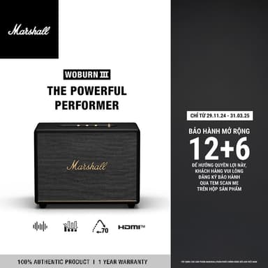 So sánh giá Loa Marshall Bluetooth WOBURN III Homeline - Bảo Hành Chính Hãng ASH 1 Đổi 1 Trong 1 Năm rẻ nhất?
