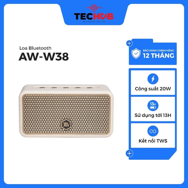 [SHIP HỎA TỐC]Loa Bluetooth Alpha Works AW W38 - Hàng Chính Hãng PGI - Ảnh 3