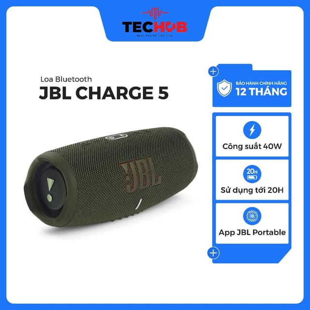[HỎA TỐC 2H HCM] Loa Bluetooth JBL Charge 5 - HÀNG CHÍNH HÃNG PGI - Ảnh 9